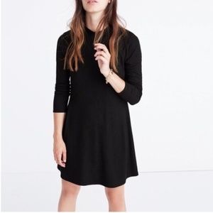 Madewell Ribbed Blk Mini Dress